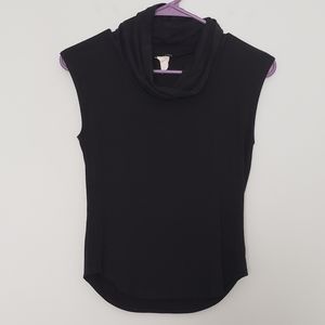 J. Crew Cowl Neck Black Sleeveless Blouse Size S
